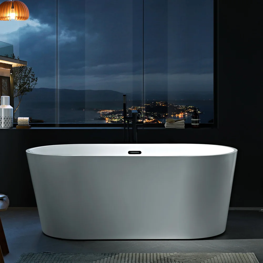 Smooth Oval Multi-Size Acrylic Bathtub MC-6012