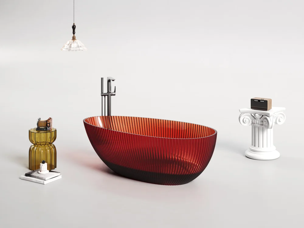 Transparent Resin Bathtub MT-4003