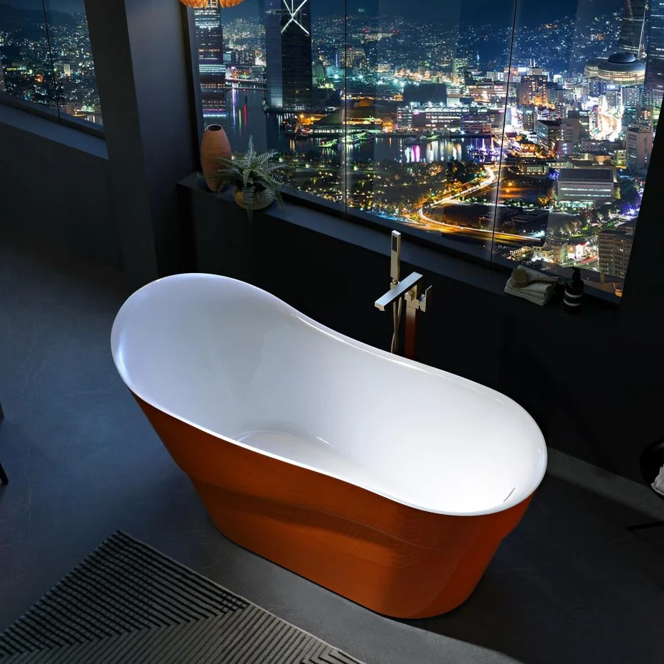 Boat-Shaped Vibrant Acrylic Bathtub MC-6019