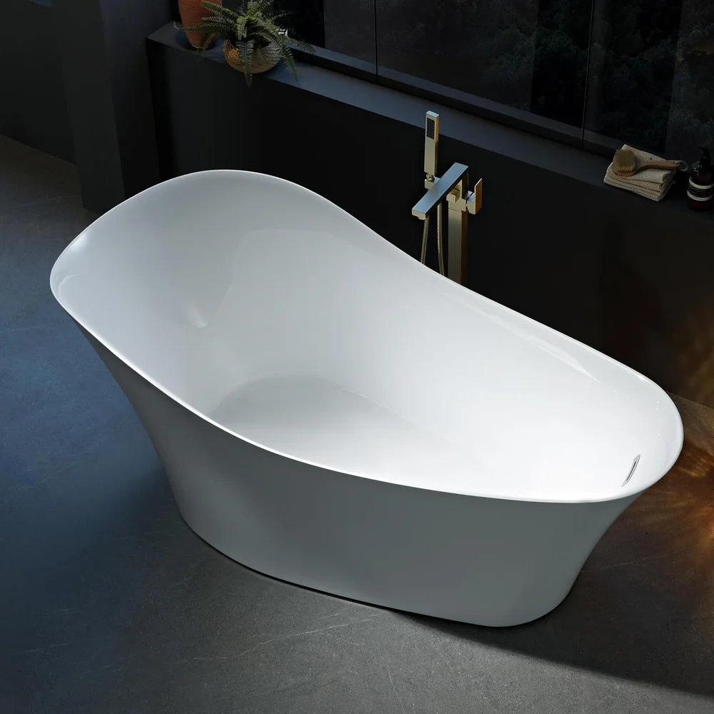 Sculptural Asymmetric Dynamic Acrylic Bathtub MC-6020