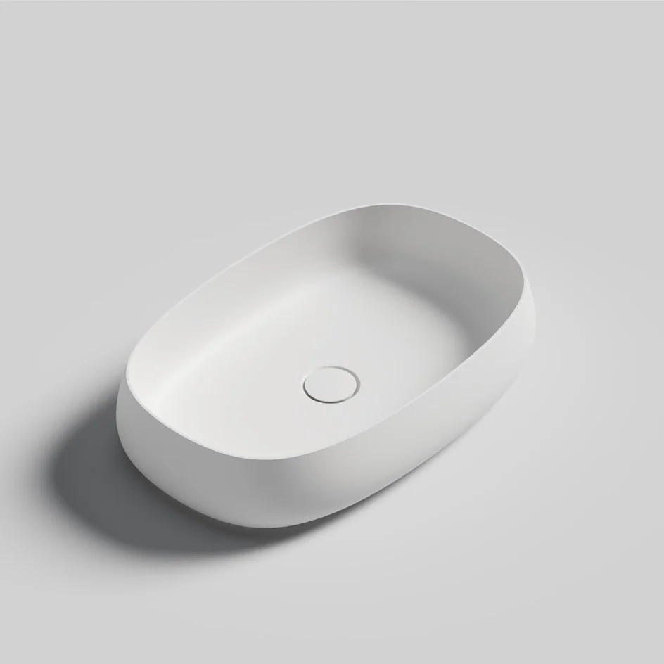 Oval Artificial Stone Above Counter Basin MN-9004